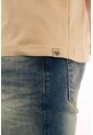 Camiseta Regular Fit Manga Corta Café Para Hombre de Tennis