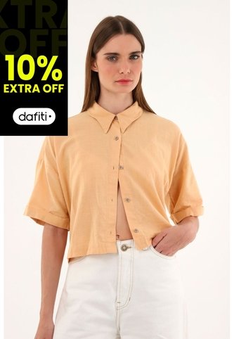Tennis Camisa Manga Corta Naranja Para Mujer Tennis