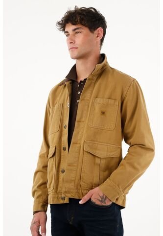 Tennis Chaqueta Café Con Cuello En Corduroy Para Hombre Tennis