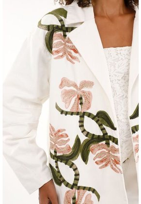 Tennis Chaqueta Larga Estampada Para Mujer