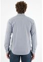 Camisa Con Cuello Francés Azul Para Hombre de Tennis