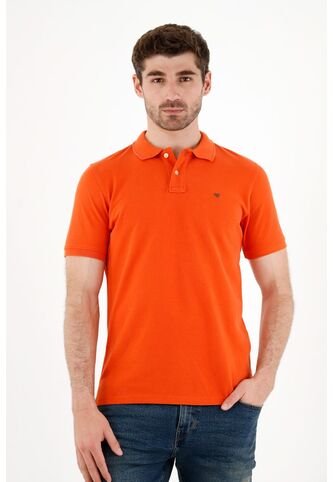 Tennis Polo Naranja Con Raqueta Multicolor Para Hombre Tennis