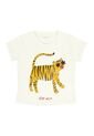 Camiseta Manga Corta Con Estampado De Tigre Para Niña de Tennis