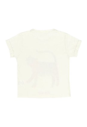 Camiseta Manga Corta Con Estampado De Tigre Para Niña