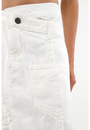 Tennis Falda Crudo Con Pretina Asimétrica Para Mujer