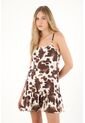 Vestido Corto Con Estampado Animal Print Para Mujer de Tennis