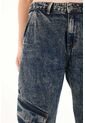 Tennis Jean Wide Leg Tiro Bajo Cargo Para Mujer de Tennis