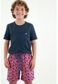 Pantaloneta Rosada Estampada Para Niño de Tennis