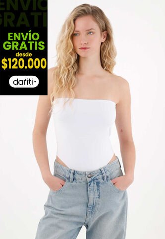 Tennis Body Strapless Blanco Para Mujer Tennis
