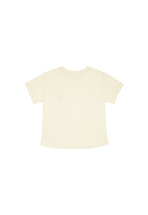 Camiseta Crudo Con Estampado De Tigre Para Niña