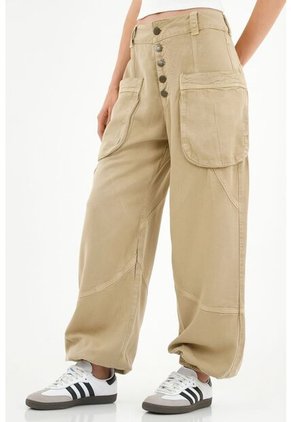 Tennis Pantalón Jogger Café Para Mujer