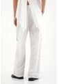Tennis Pantalón Recto Con Efecto Bordado Blanco Para Mujer de Tennis