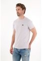 Tennis Camiseta Con Cuello Redondo En Rib Gris Para Hombre de Tennis