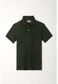 Tennis Polo Verde Slim Fit Cuello Tejido Para Hombre de Tennis