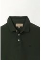 Tennis Polo Verde Slim Fit Cuello Tejido Para Hombre de Tennis