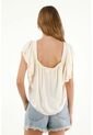 Tennis Camisa Beige De Escote Recto En Chalis Para Mujer de Tennis