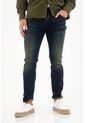 Tennis Jean Skinny Con Arrugas 3D Azul Para Hombre de Tennis