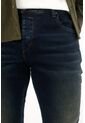 Tennis Jean Skinny Con Arrugas 3D Azul Para Hombre de Tennis