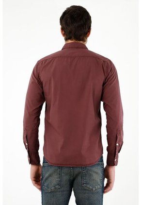 Camisa Manga Larga De 100% Algodón Para Hombre