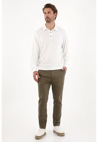 Tennis Pantalón Chino Verde De Ajuste Cómodo Para Hombre Tennis