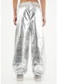 Pantalón Efecto Metalizado Gris Para Mujer de Tennis
