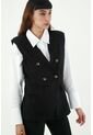 Chaleco Tipo Blazer Negro Para Mujer de Tennis