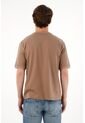 Tennis Camiseta Relaxed Con Textura Piqué En Algodón Camel Para Hombre de Tennis