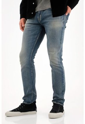 Tennis Jean Nudy De Tiro Medio Azul Para Hombre