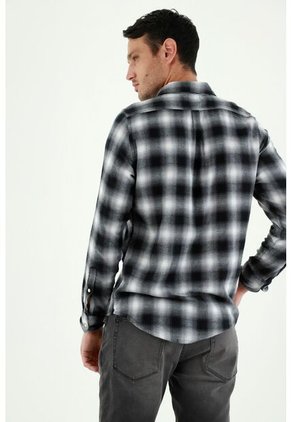 Camisa Leñadora Negra Para Hombre