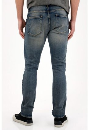 Tennis Jean Nudy De Tiro Medio Azul Para Hombre