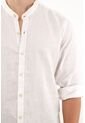 Tennis Camisa Cuello Neru Blanca En 100% Lino Para Hombre de Tennis