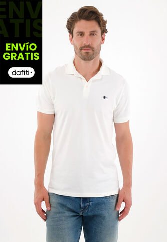 Tennis Polo En Tela Piqué Licra Crudo Para Hombre Tennis
