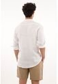 Tennis Camisa Cuello Neru Blanca En 100% Lino Para Hombre de Tennis