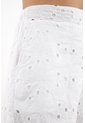Tennis Bermuda En Ojalillo Blanca Para Mujer de Tennis