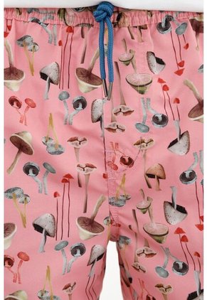 Pantaloneta De Baño Con Estampado De Hongos Para Hombre