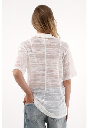 Tennis Camiseta Crudo De Tela Tejida Para Mujer