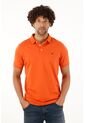 Tennis Polo Naranja Con Cuello Y Puños En Rib Para Hombre de Tennis
