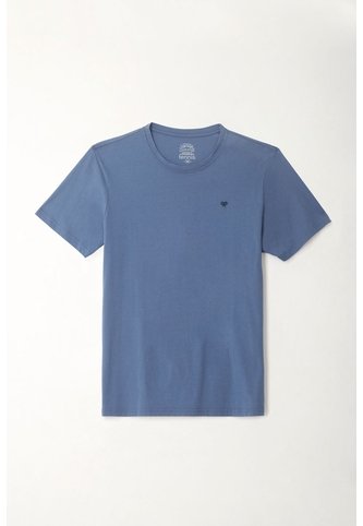 Tennis Camiseta Azul Con Mini Raqueta Bordada Para Hombre Tennis