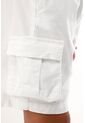 Bermuda Blanca Tipo Cargo Para Niño de Tennis