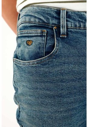 Tennis Jean Nudy Tiro Medio Clásico Azul Para Hombre