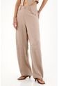 Tennis Pantalón Horseshoe De Tela Con Caída Crudo Para Mujer de Tennis