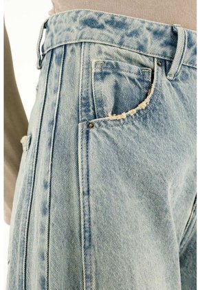 Tennis Jean Horseshoe De Tiro Alto Azul Vintage Para Mujer