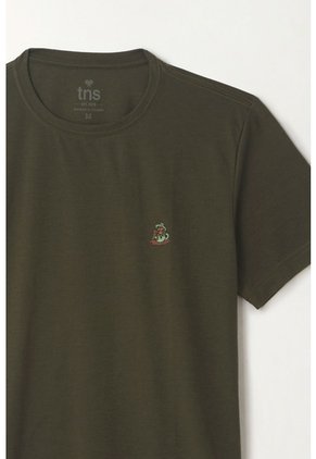 Tennis Camiseta Estampada Verde Para Hombre