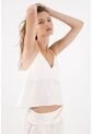 Tennis Top De Tiras Suelto Con Escote En V En Blanco Para Mujer de Tennis