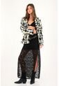 Tennis Blazer Largo Con Detalles Afelpados Para Mujer de Tennis