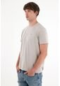 Tennis Camiseta Con Raqueta Estampada Gris Para Hombre de Tennis
