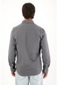 Tennis Camisa Clásica Manga Larga Gris Para Hombre de Tennis
