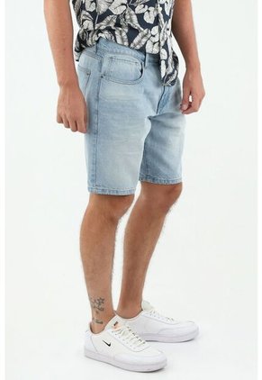 Bermuda Azul Claro Para Hombre