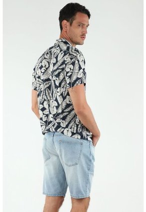 Bermuda Azul Claro Para Hombre