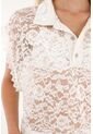 Tennis Camisa En Encaje De Silueta Amplia Para Mujer de Tennis